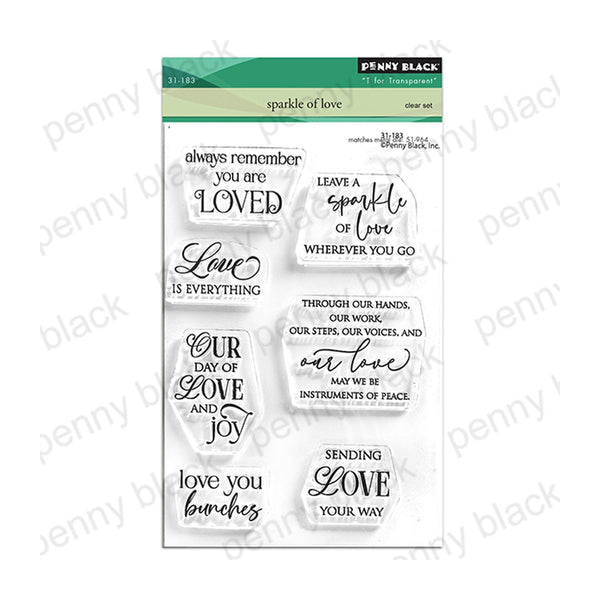 Penny Black Clear Stamps - Sparkle of Love