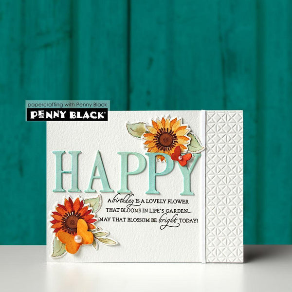 Penny Black Clear Stamps - Sunflowers