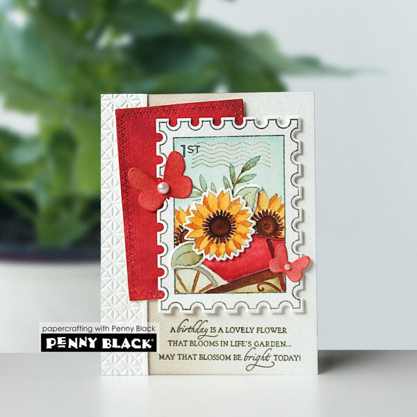 Penny Black Clear Stamps - Sunflowers