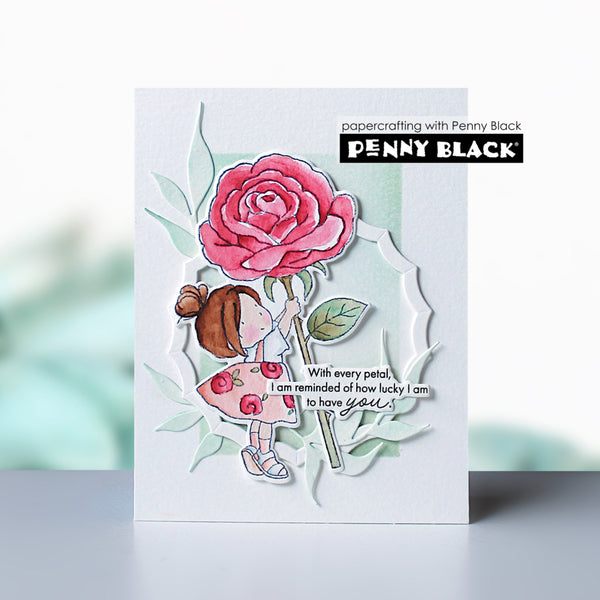 Penny Black Clear Stamps - Sweet Rose