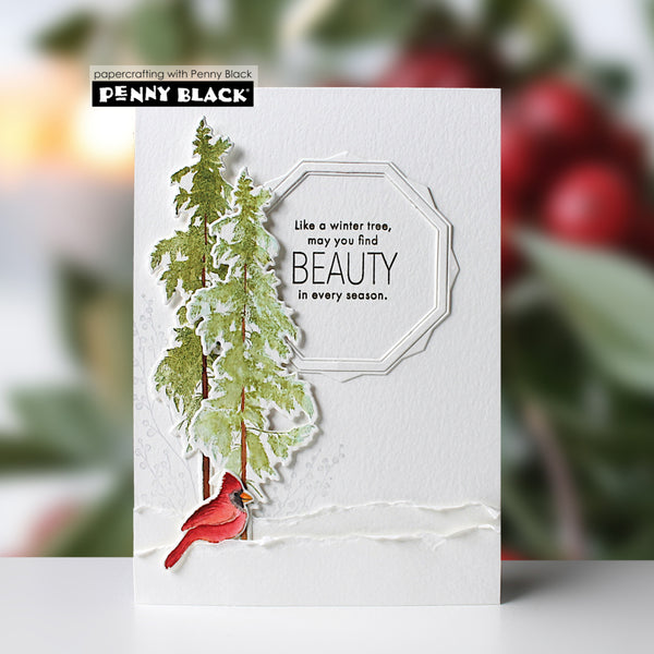 Penny Black Clear Stamps - Winter Trees
