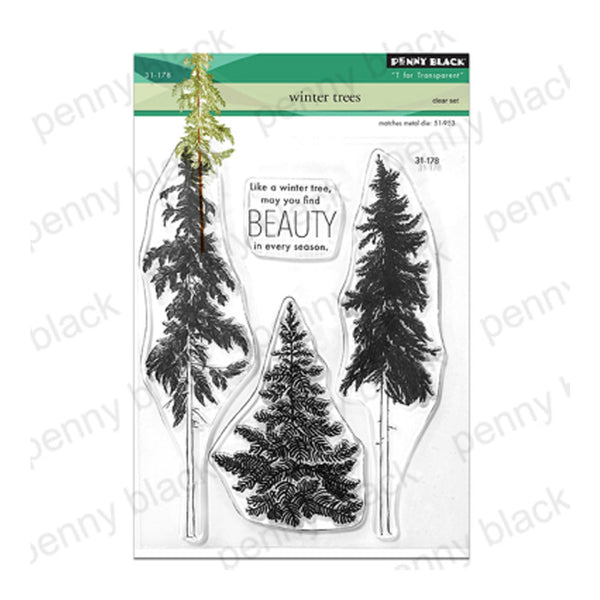 Penny Black Clear Stamps - Winter Trees