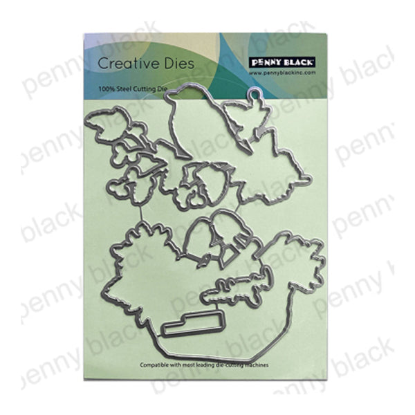 Penny Black Creative Dies - Feathered Friendship Cut Out