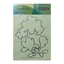 Metallic floral die set on a green packaging with 'Penny Black' branding.