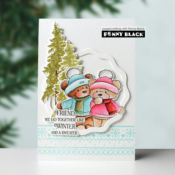 Penny Black Creative Dies - Snow Day Cut Out
