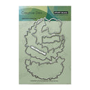 Penny Black Creative Dies with dragon design on a green background