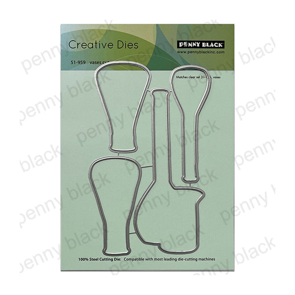 Penny Black Creative Dies - Vases Cut Out