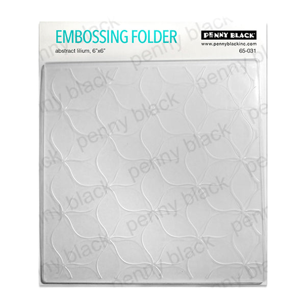 Penny Black embossing folder with wavy line pattern on a white background