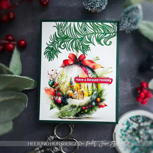 Picket Fence Studios Clear Stamp Set - A Christmas Hello*