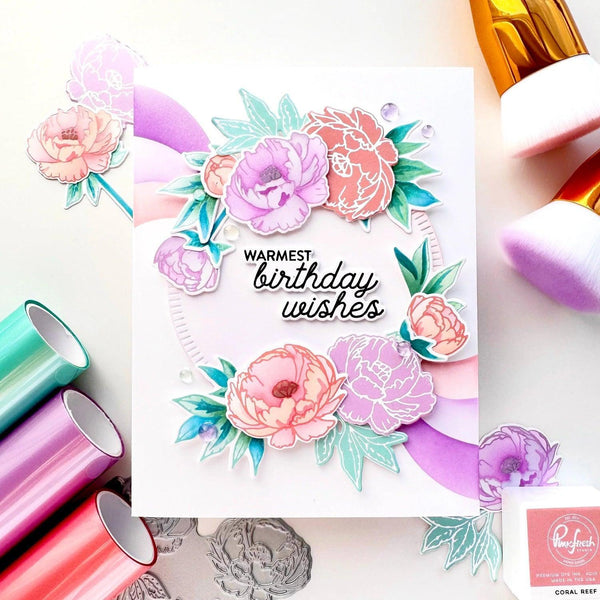 Pinkfresh Studio Press Plate - Blushing Blooms