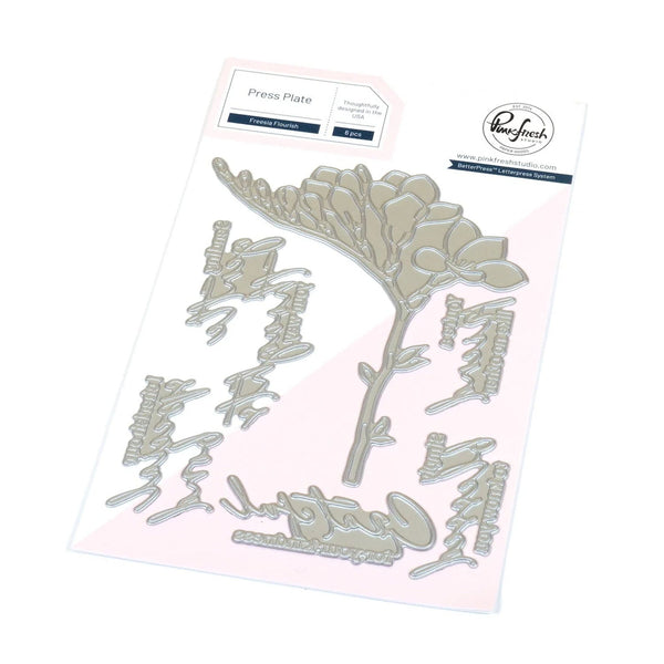 Pinkfresh Studio Press Plate Set - Freesia Flourish