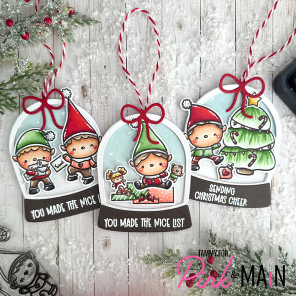 Pink & Main Clear Stamps - Christmas Elves