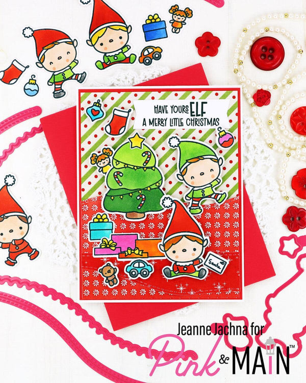 Pink & Main Clear Stamps - Christmas Elves