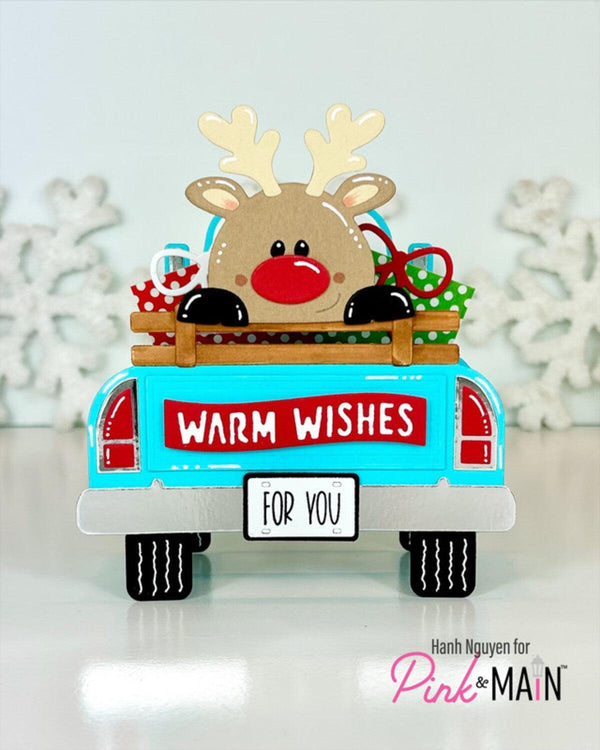 Pink & Main Dies - Christmas Sentiment Strip