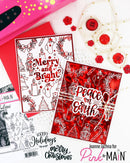 Pink & Main Foilables Cut Ups - Handlettered Holiday Greetings