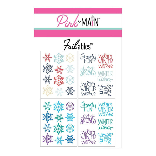 Pink & Main Foilables Panels - Winter Spotlight Sayings