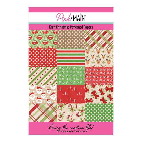 Pink & Main Paper Pack 8.5" x 5.5" - Kraft Christmas