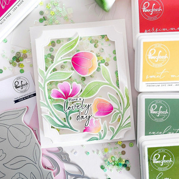Pinkfresh Studio Layering Stencils - Moonlit Blooms