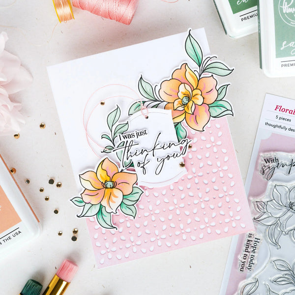 Pinkfresh Studio Stencil Set - Floral Daydream