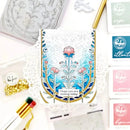 Pinkfresh Studio Press Plate Art Deco Floral Arch*