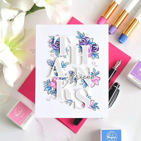 Pinkfresh Studio Clear Stamp Set - Cozy Blooms