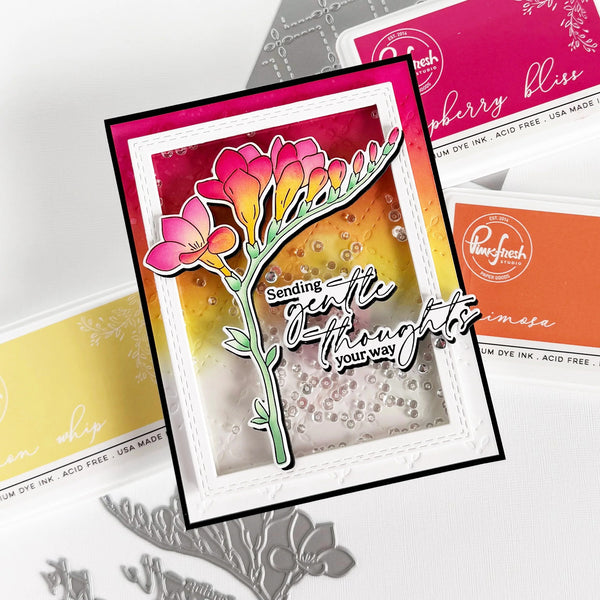 Pinkfresh Studio Die Set - Freesia Flourish