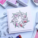 Pinkfresh Studio Clear Stamp Set 6"X8" Floral Kaleidoscope