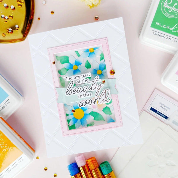 Pinkfresh Studio Layering Stencils - Bloom Burst