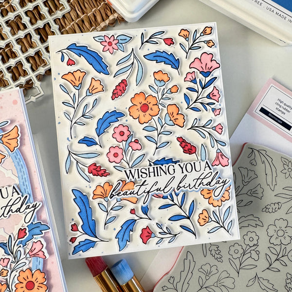Pinkfresh Studio Stencil Set - Bloomscape