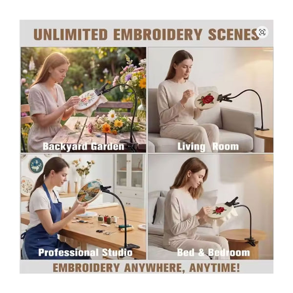 Poppy Crafts Adjustable Embroidery Hoop Stand