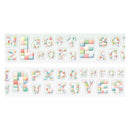 Poppy Crafts Alphabet Paradise Sticker Roll - Block Slicing