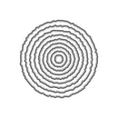 Black concentric circles on a white background