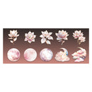 Poppy Crafts Flowers Reflect Under The Moon Paper Stickers - Crimson Moon