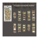 Poppy Crafts Full Garden of Books PET Stickers - Plaque Hanging Down