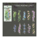 Poppy Crafts Full Garden of Books PET Stickers - Vine Poetry Line