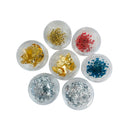 Poppy Crafts Mini Foils & Dried Flowers 7/Pkg