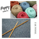 Poppy Crafts Soft Yak Wool 100g - Deep Ocean