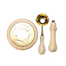 Poppy Crafts Wax Seal Warmer with Spoon & Handle - Light Wood