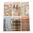Collection of handmade fabric packages with various textures and patterns.