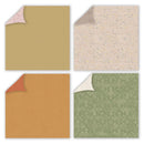 Four fabric swatches in different colors on a white background
