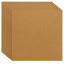 Stack of brown cardboard sheets on a white background
