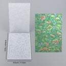 Two textured cards with different patterns on a gray background