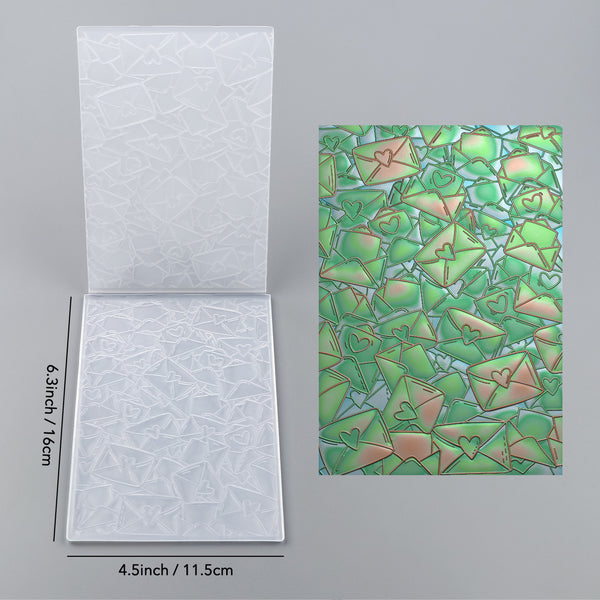 Two textured cards with different patterns on a gray background