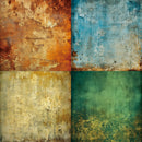 Four different textured color swatches arranged in a 2x2 grid.