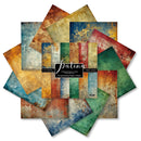 Collection of colorful scrapbooking paper sheets with 'Fatima' branding on a white background.