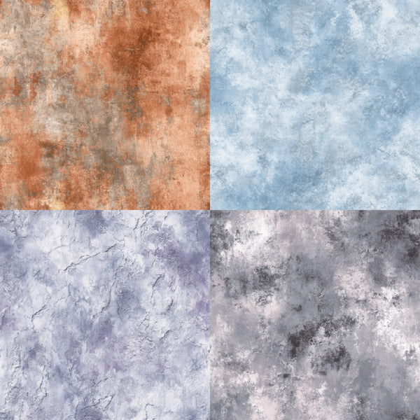 Four different textured color swatches arranged in a 2x2 grid.