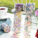 Poppy Crafts Blooming Flowers in Four Seasons PET Sticker Roll - Romantic Flower Vine