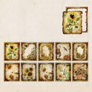Poppy Crafts Burnt Edge Scrap Paper Pack - Garden of Memories 3 - 50pcs