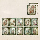 Poppy Crafts Burnt Edge Scrap Paper Pack - Garden of Memories 4 - 50pcs