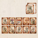Poppy Crafts Burnt Edge Scrap Paper Pack - Garden of Memories 6 - 50pcs